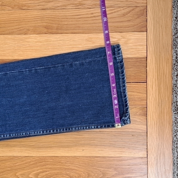 Fossil Women's Size 27 Boyfriend Distressed Denim Jeans 8" Rise Western Cowgirl - Picture 13 of 14